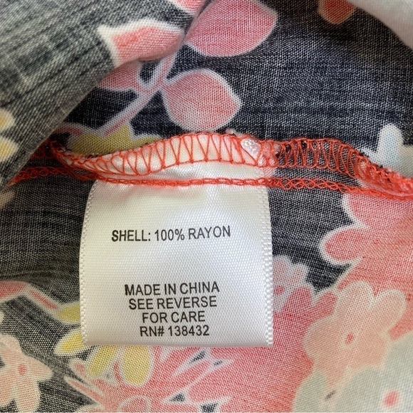 Modcloth Flowerpower ‘60s Style Mini Sundress Black/Pink/Yellow/Blue Size M - Picture 14 of 15